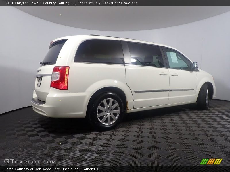 Stone White / Black/Light Graystone 2011 Chrysler Town & Country Touring - L