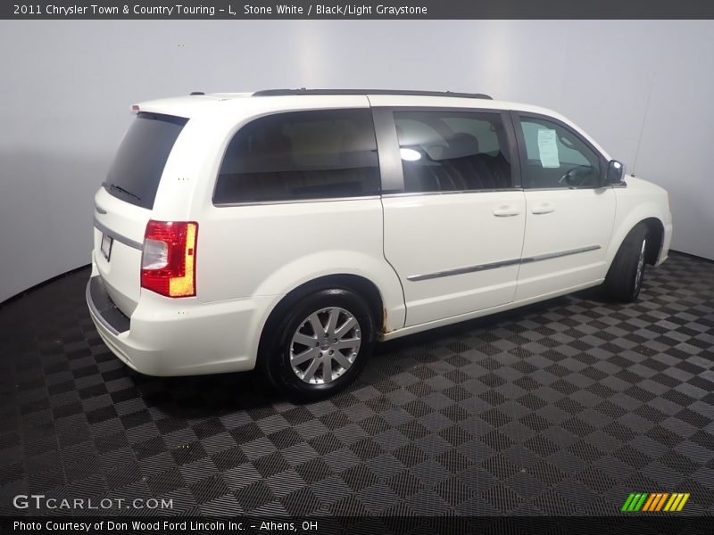 Stone White / Black/Light Graystone 2011 Chrysler Town & Country Touring - L