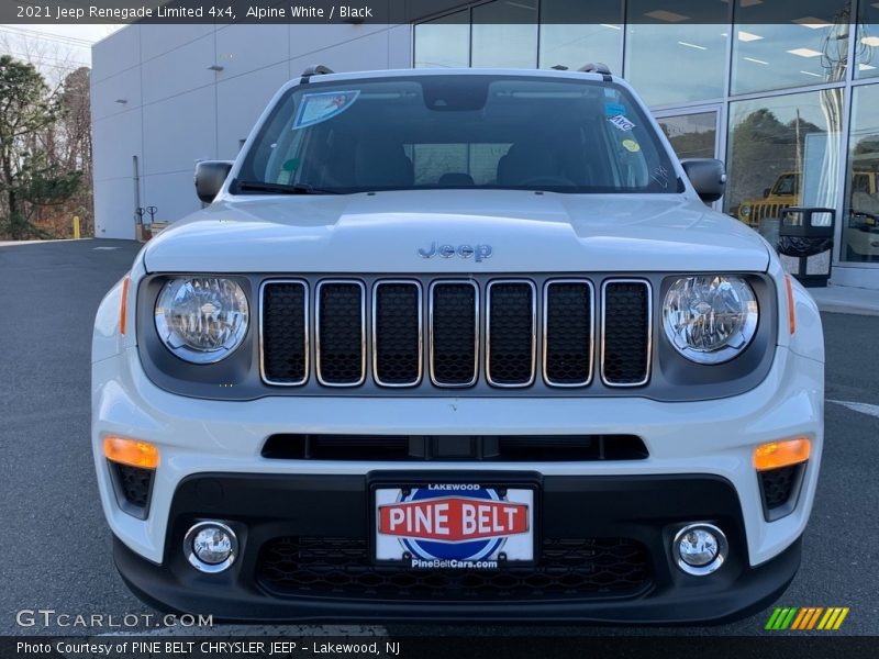 Alpine White / Black 2021 Jeep Renegade Limited 4x4