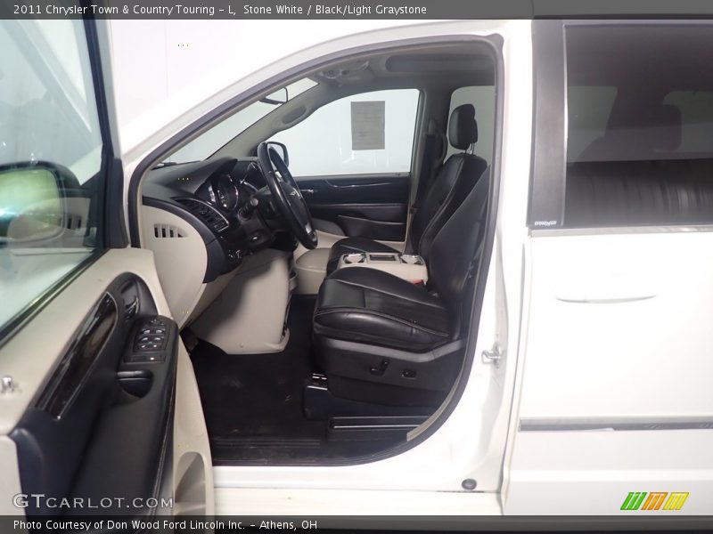 Stone White / Black/Light Graystone 2011 Chrysler Town & Country Touring - L