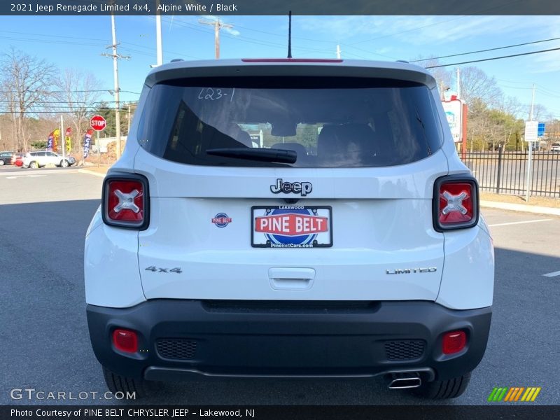 Alpine White / Black 2021 Jeep Renegade Limited 4x4