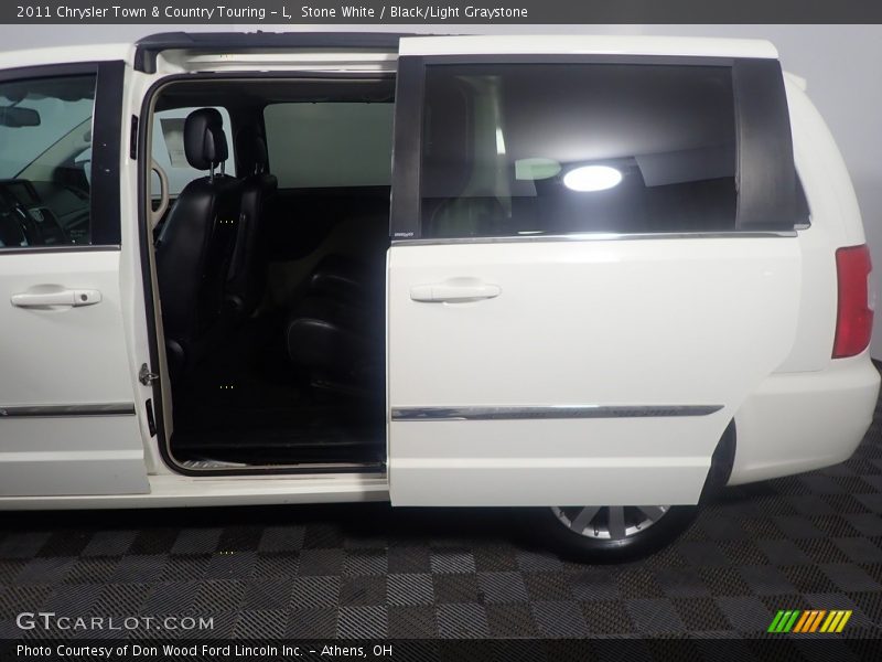 Stone White / Black/Light Graystone 2011 Chrysler Town & Country Touring - L