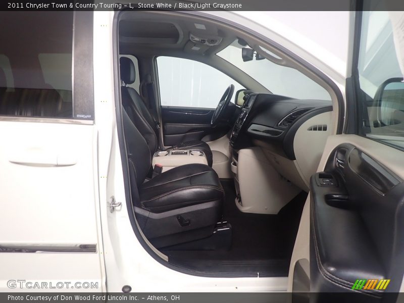 Stone White / Black/Light Graystone 2011 Chrysler Town & Country Touring - L