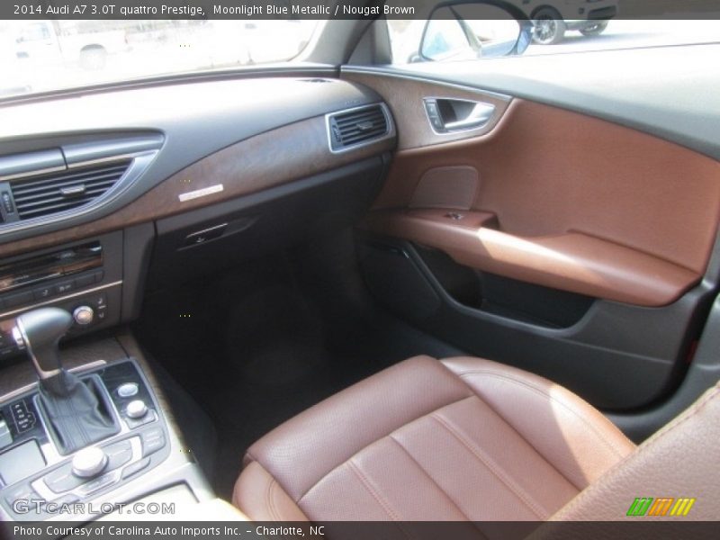 Moonlight Blue Metallic / Nougat Brown 2014 Audi A7 3.0T quattro Prestige