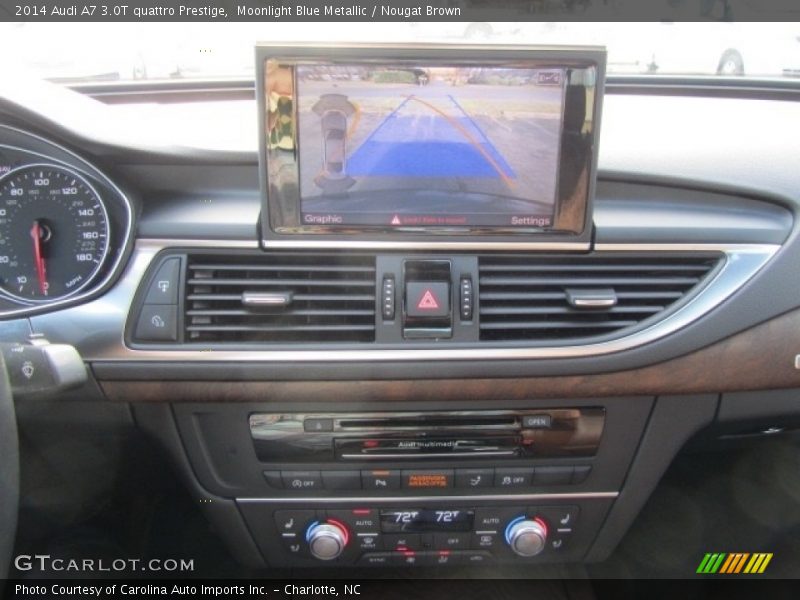 Moonlight Blue Metallic / Nougat Brown 2014 Audi A7 3.0T quattro Prestige