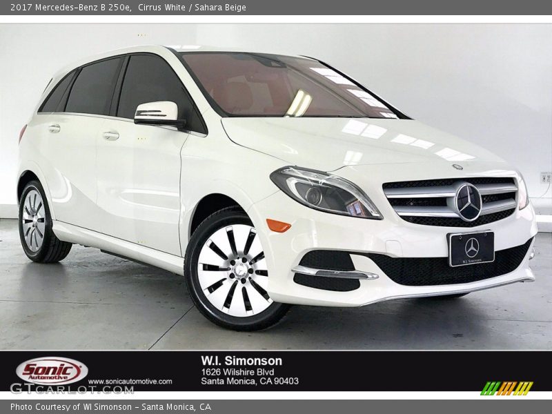 Cirrus White / Sahara Beige 2017 Mercedes-Benz B 250e