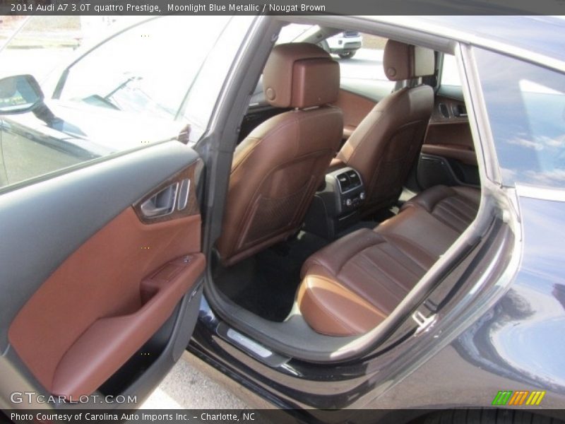 Moonlight Blue Metallic / Nougat Brown 2014 Audi A7 3.0T quattro Prestige