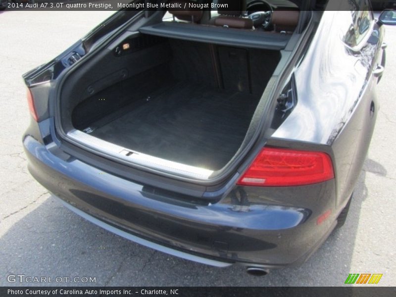 Moonlight Blue Metallic / Nougat Brown 2014 Audi A7 3.0T quattro Prestige