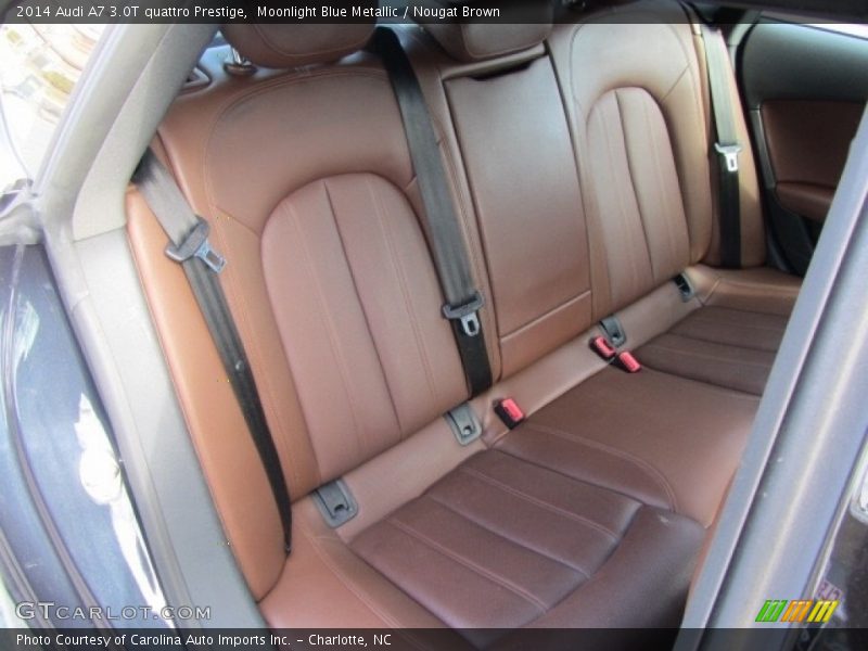 Moonlight Blue Metallic / Nougat Brown 2014 Audi A7 3.0T quattro Prestige