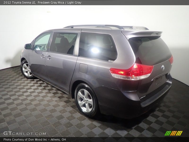 Predawn Gray Mica / Light Gray 2012 Toyota Sienna LE