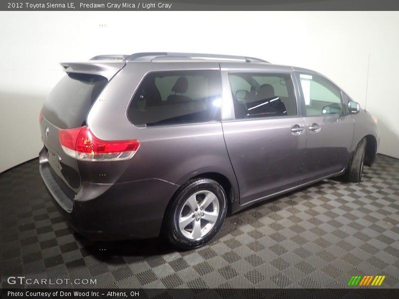 Predawn Gray Mica / Light Gray 2012 Toyota Sienna LE