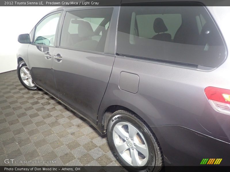 Predawn Gray Mica / Light Gray 2012 Toyota Sienna LE