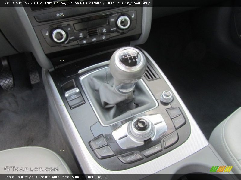 Scuba Blue Metallic / Titanium Grey/Steel Grey 2013 Audi A5 2.0T quattro Coupe