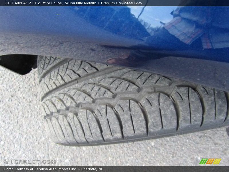 Scuba Blue Metallic / Titanium Grey/Steel Grey 2013 Audi A5 2.0T quattro Coupe