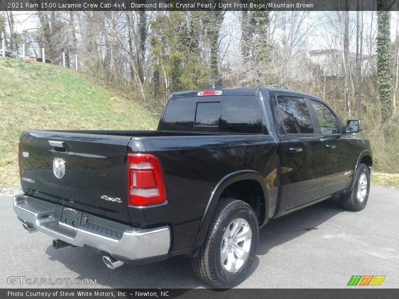 Diamond Black Crystal Pearl / Light Frost Beige/Mountain Brown 2021 Ram 1500 Laramie Crew Cab 4x4