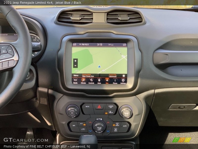 Navigation of 2021 Renegade Limited 4x4