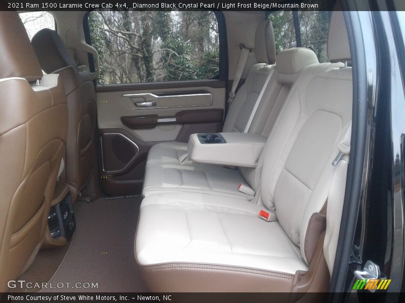 Diamond Black Crystal Pearl / Light Frost Beige/Mountain Brown 2021 Ram 1500 Laramie Crew Cab 4x4