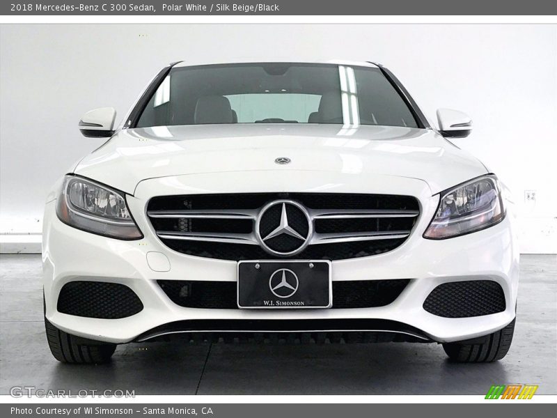 Polar White / Silk Beige/Black 2018 Mercedes-Benz C 300 Sedan