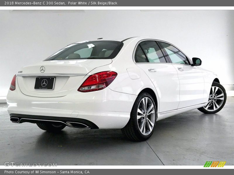Polar White / Silk Beige/Black 2018 Mercedes-Benz C 300 Sedan