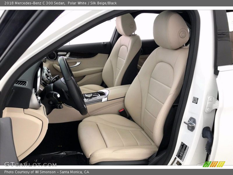 Polar White / Silk Beige/Black 2018 Mercedes-Benz C 300 Sedan