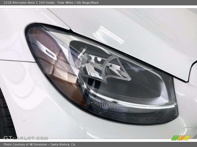Polar White / Silk Beige/Black 2018 Mercedes-Benz C 300 Sedan