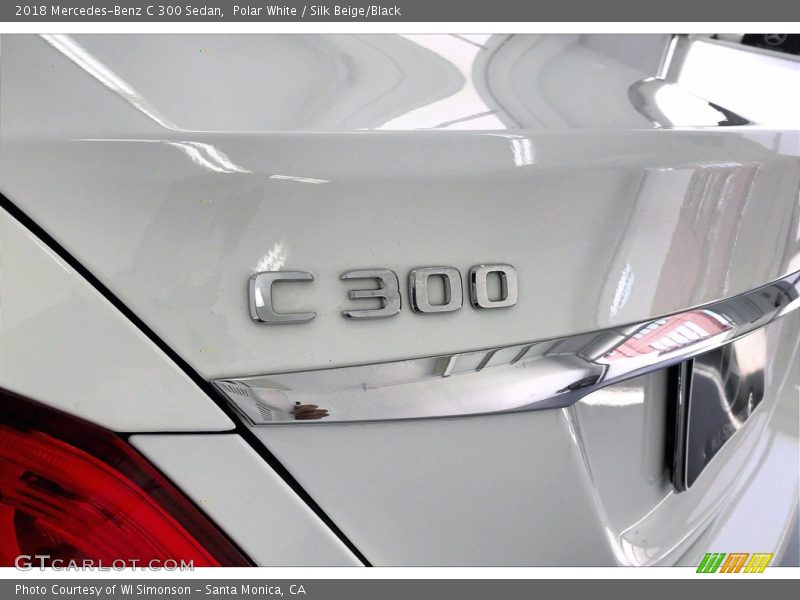 Polar White / Silk Beige/Black 2018 Mercedes-Benz C 300 Sedan