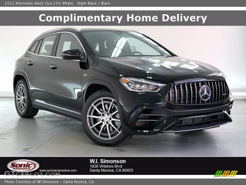 Night Black / Black 2021 Mercedes-Benz GLA 250 4Matic