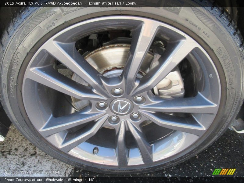 Platinum White Pearl / Ebony 2019 Acura TLX V6 SH-AWD A-Spec Sedan