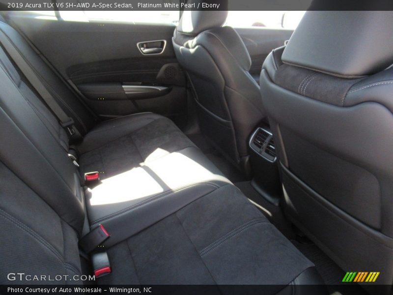 Platinum White Pearl / Ebony 2019 Acura TLX V6 SH-AWD A-Spec Sedan