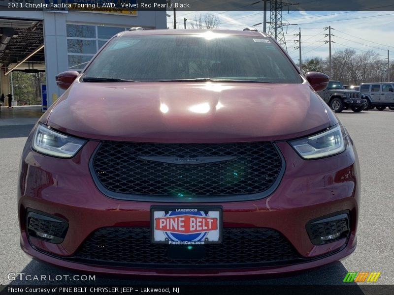 Velvet Red Pearl / Black 2021 Chrysler Pacifica Touring L AWD