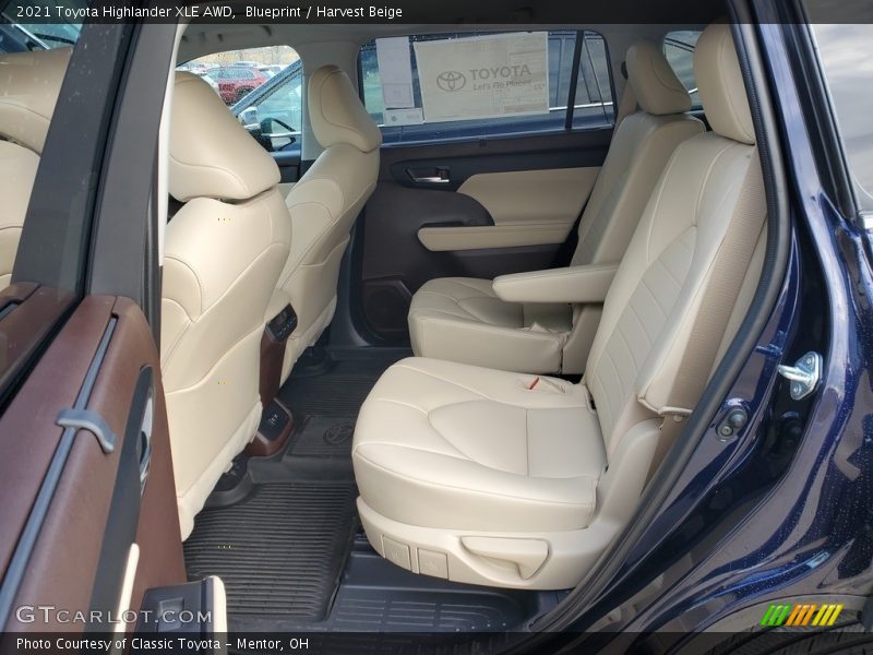 Blueprint / Harvest Beige 2021 Toyota Highlander XLE AWD