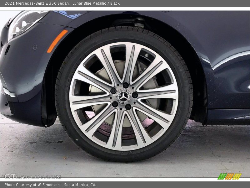Lunar Blue Metallic / Black 2021 Mercedes-Benz E 350 Sedan
