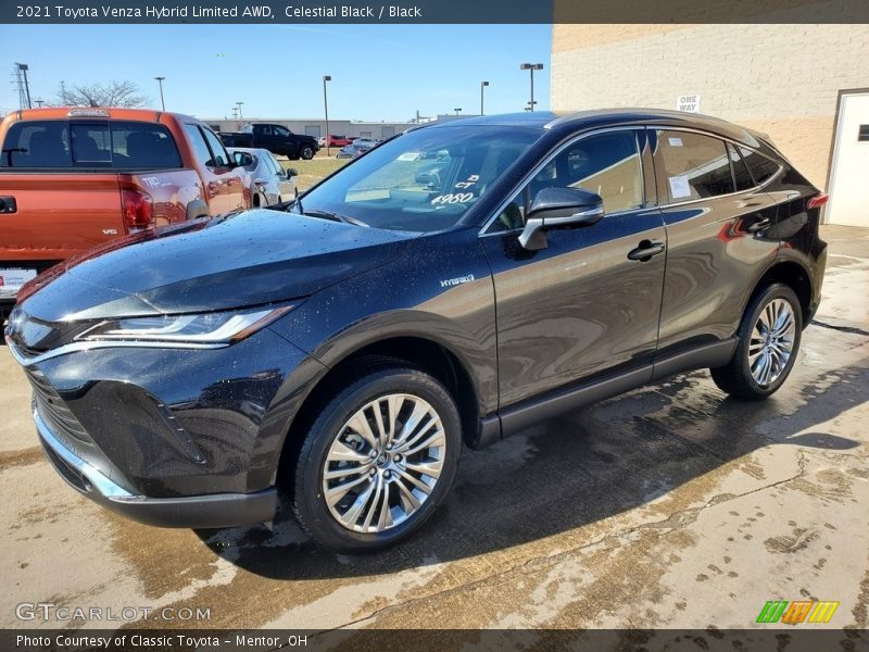 Celestial Black / Black 2021 Toyota Venza Hybrid Limited AWD