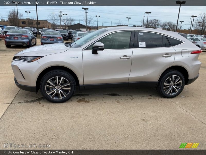 Titanium Glow / Boulder 2021 Toyota Venza Hybrid LE AWD