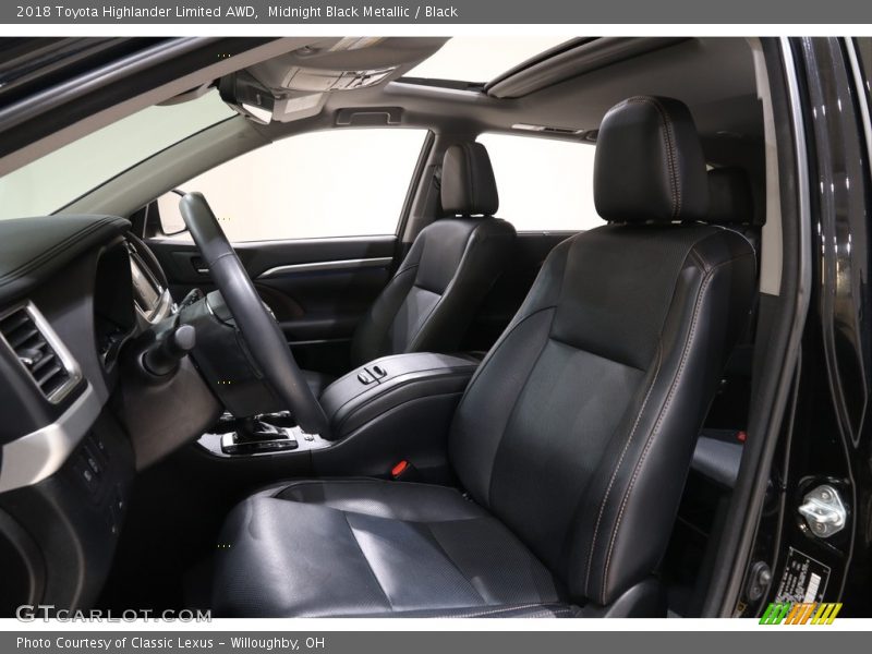 Midnight Black Metallic / Black 2018 Toyota Highlander Limited AWD