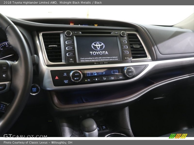 Midnight Black Metallic / Black 2018 Toyota Highlander Limited AWD