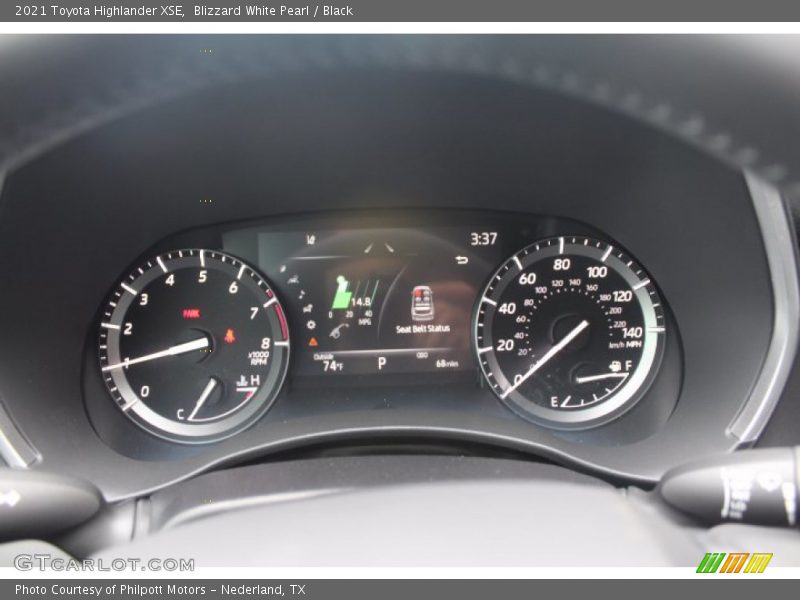 Blizzard White Pearl / Black 2021 Toyota Highlander XSE