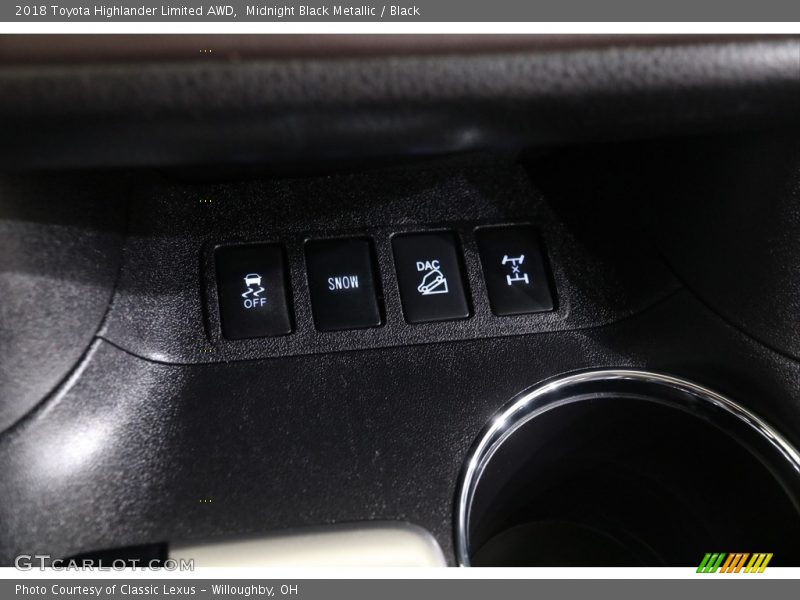 Midnight Black Metallic / Black 2018 Toyota Highlander Limited AWD