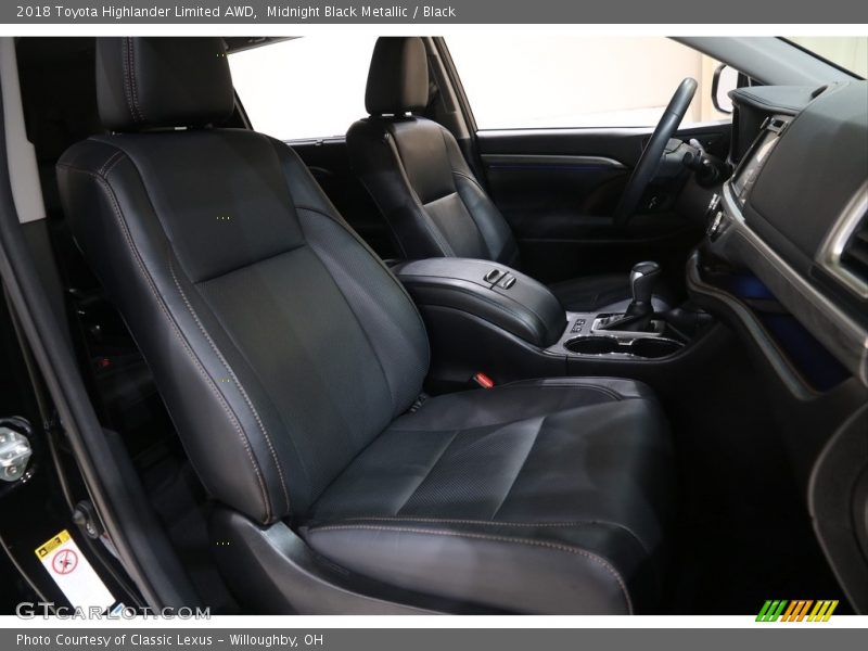 Midnight Black Metallic / Black 2018 Toyota Highlander Limited AWD
