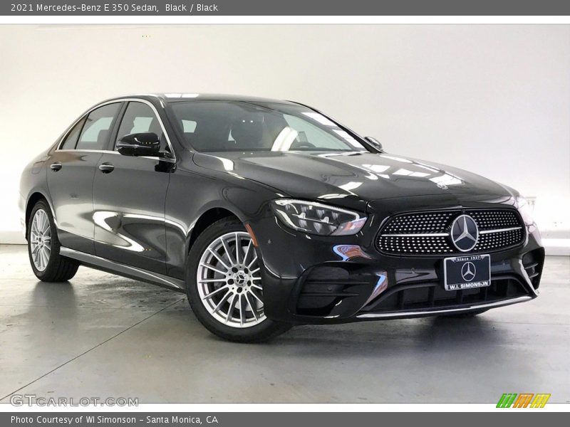 Black / Black 2021 Mercedes-Benz E 350 Sedan