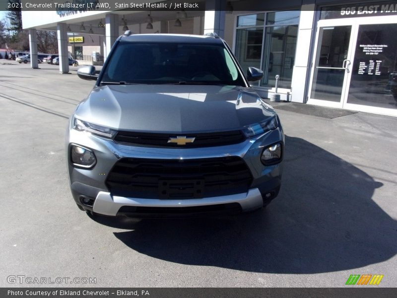 Satin Steel Metallic / Jet Black 2021 Chevrolet TrailBlazer LT AWD