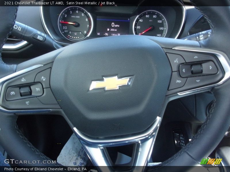 Satin Steel Metallic / Jet Black 2021 Chevrolet TrailBlazer LT AWD