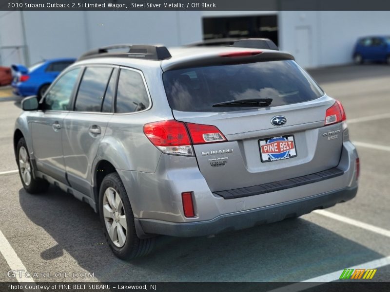 Steel Silver Metallic / Off Black 2010 Subaru Outback 2.5i Limited Wagon
