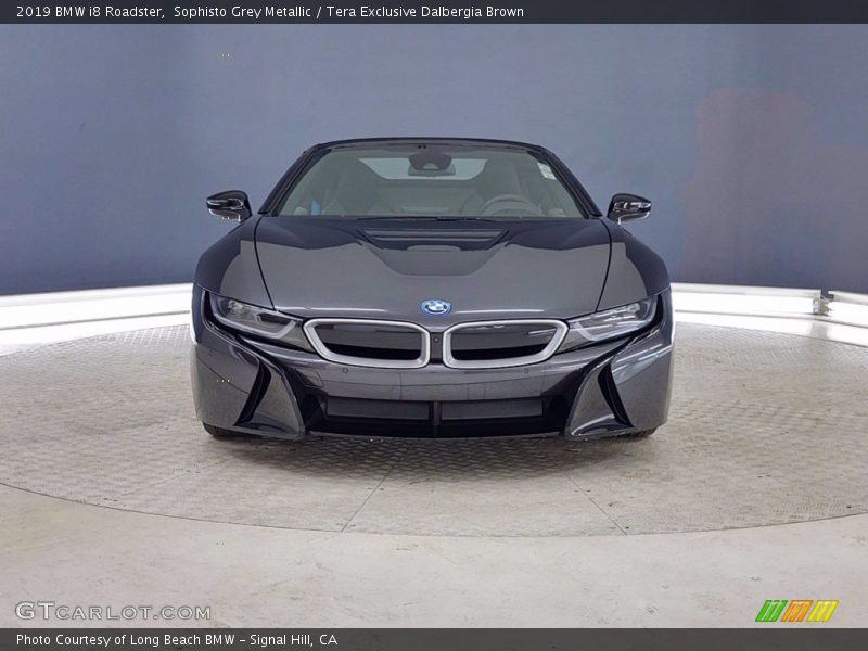 Sophisto Grey Metallic / Tera Exclusive Dalbergia Brown 2019 BMW i8 Roadster