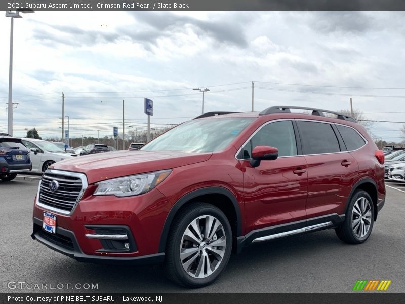 Crimson Red Pearl / Slate Black 2021 Subaru Ascent Limited