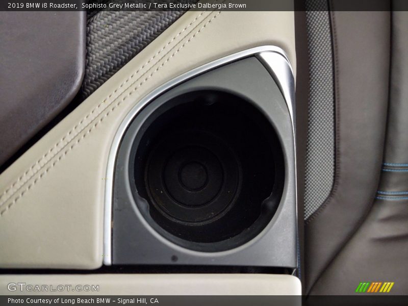 Sophisto Grey Metallic / Tera Exclusive Dalbergia Brown 2019 BMW i8 Roadster