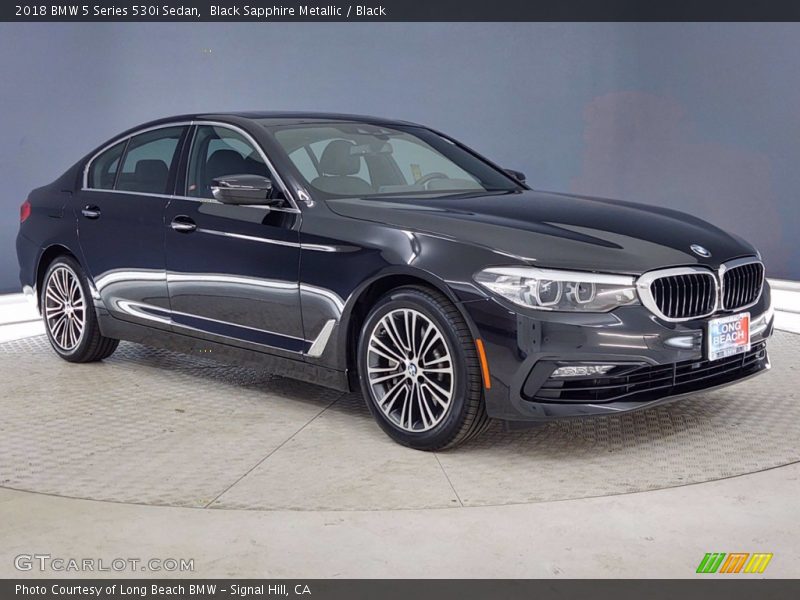 Black Sapphire Metallic / Black 2018 BMW 5 Series 530i Sedan