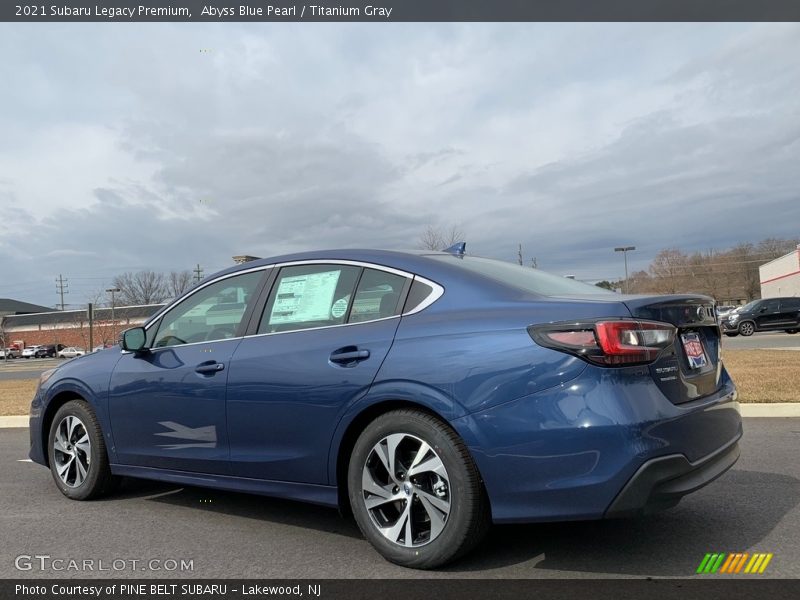 Abyss Blue Pearl / Titanium Gray 2021 Subaru Legacy Premium