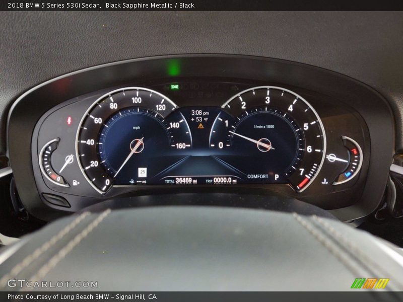 Black Sapphire Metallic / Black 2018 BMW 5 Series 530i Sedan