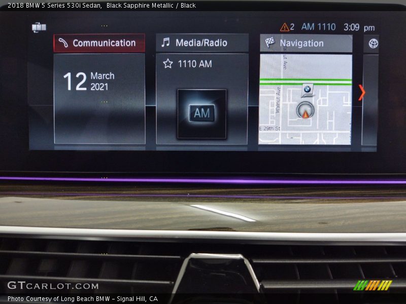 Black Sapphire Metallic / Black 2018 BMW 5 Series 530i Sedan